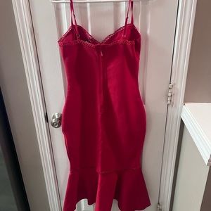 Red fashion nova midi dress NWT size M